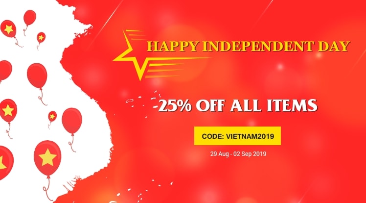 Happy Vietnamese Independence Day: 25% OFF for all Products and Subscriptions