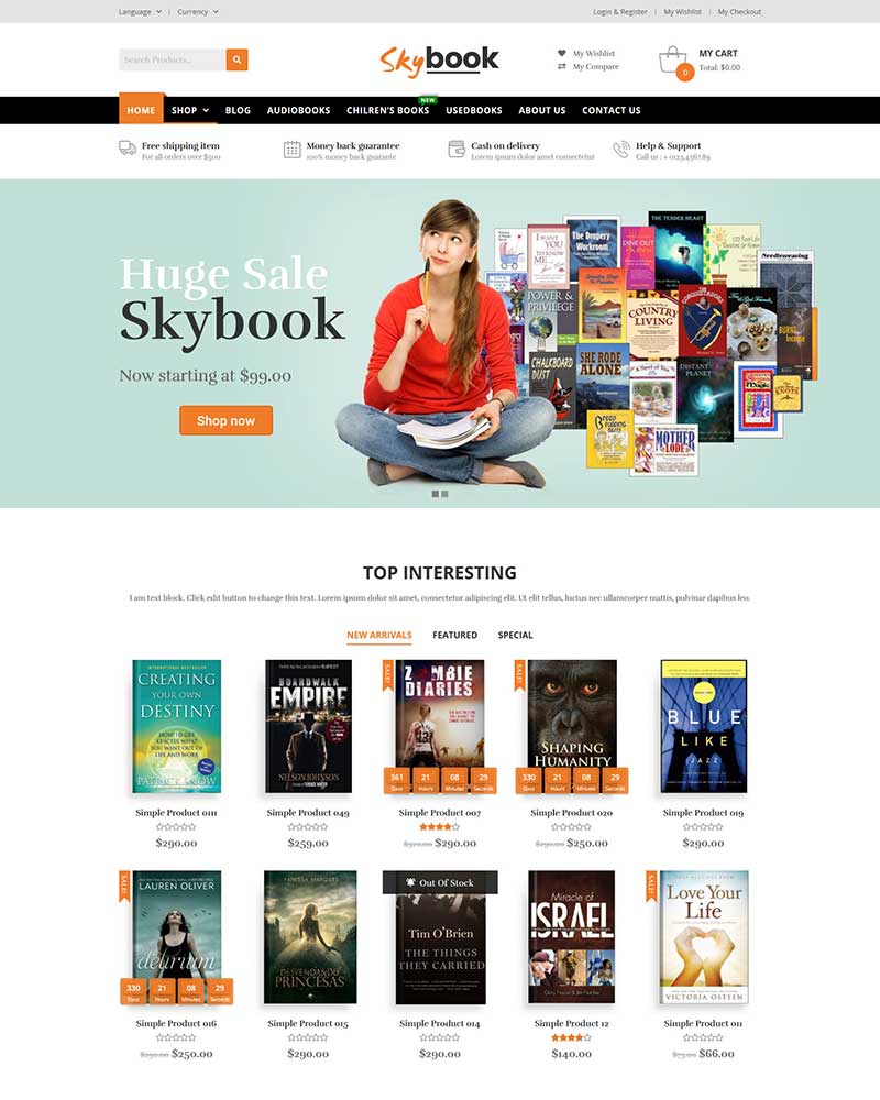 Skybook - WooCommerce Theme For Book Store